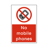 No Mobile Phones Sign | Safety-Label.co.uk