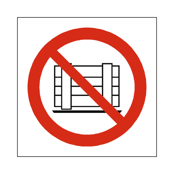 No Obstruction Symbol Sign | Safety-Label.co.uk