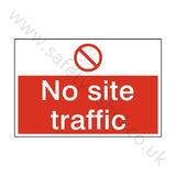No Site Traffic Safety Sign | Safety-Label.co.uk