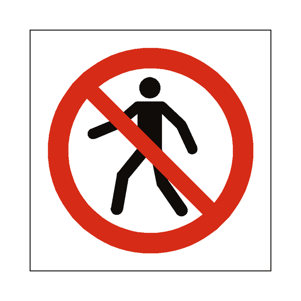 No Thoroughfare Symbol Sign | Safety-Label.co.uk