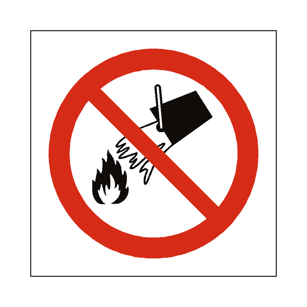 Do Not Extinguish With Water Label | Safety-Label.co.uk