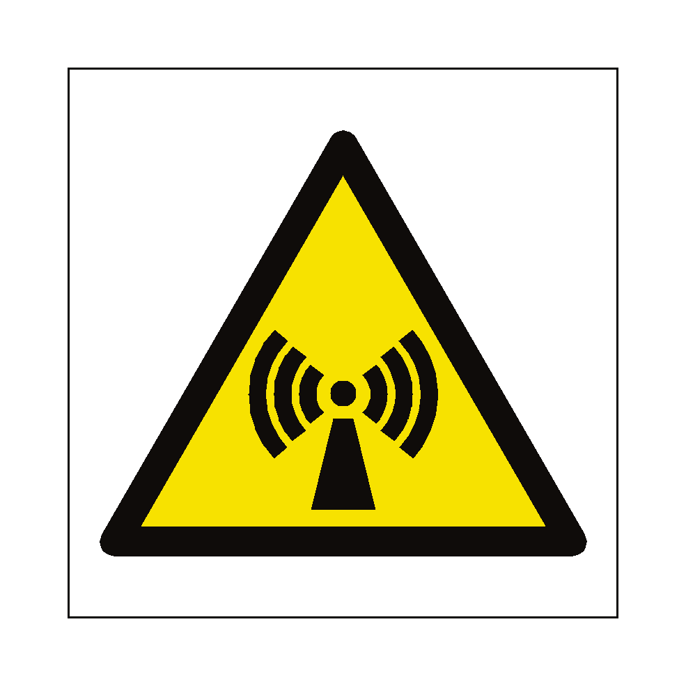 Non Ionizing Radiation Hazard Symbol Sign | Safety-Label.co.uk