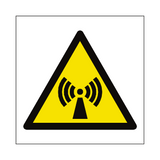 Non Ionizing Radiation Hazard Symbol Label | Safety-Label.co.uk