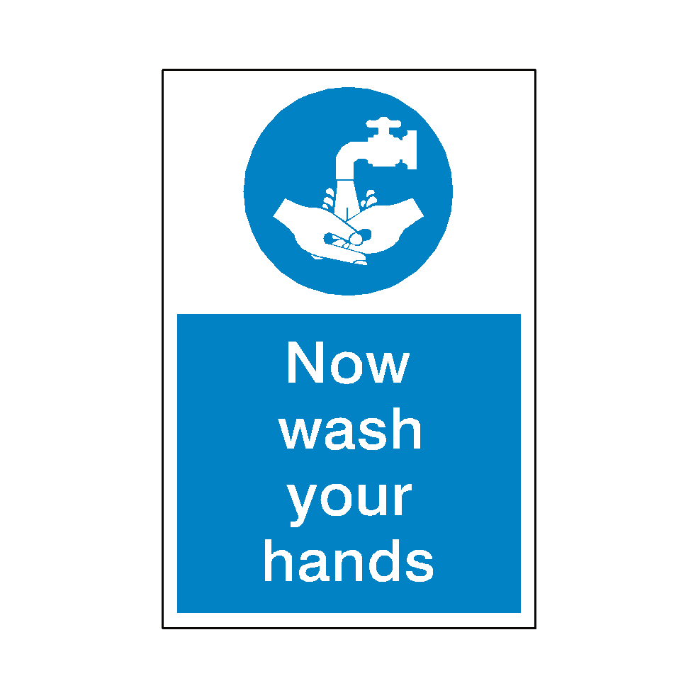 Wash Your Hands Sticker | Safety-Label.co.uk