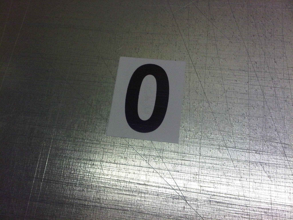 Is0 Sticker Number 0 Sticker Black