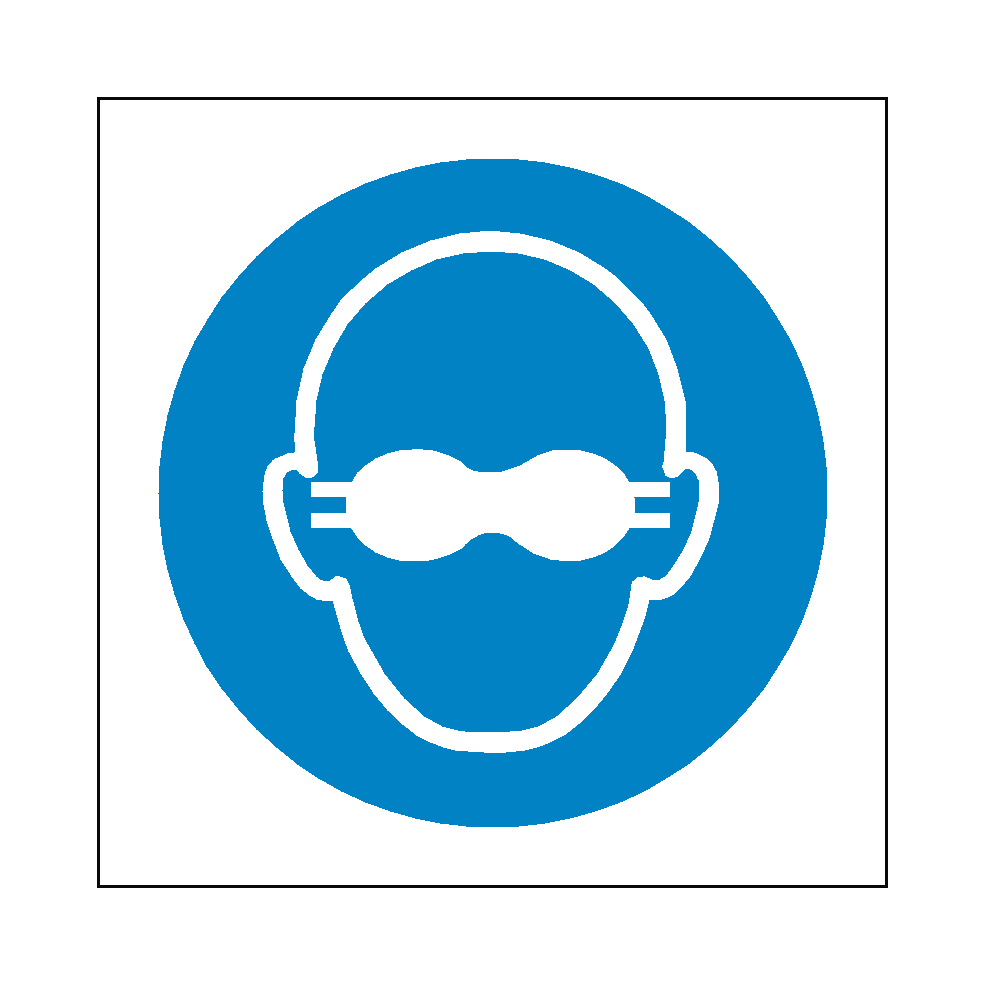 Opaque Eye Protection Symbol Sign | Safety-Label.co.uk