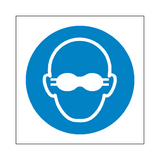 Opaque Eye Protection Symbol Sign | Safety-Label.co.uk