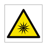 Optical Radiation Hazard Symbol Sign | Safety-Label.co.uk