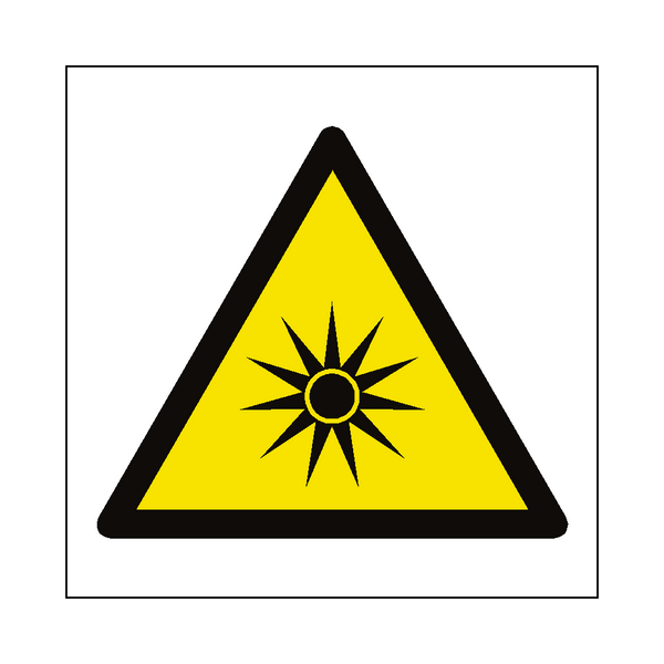Optical Radiation Hazard Symbol Label | Safety-Label.co.uk