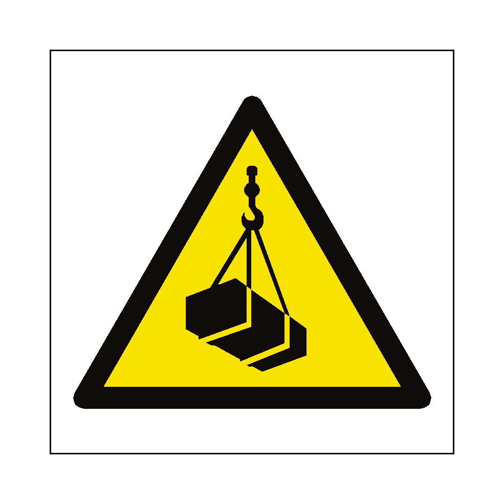 Overhead Load Hazard Symbol Sign