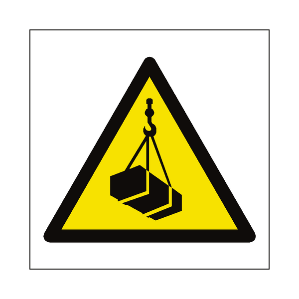Overhead Load Hazard Symbol Label | Safety-Label.co.uk