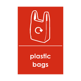 Plastic Bags Waste Recycling Signs | Safety-Label.co.uk