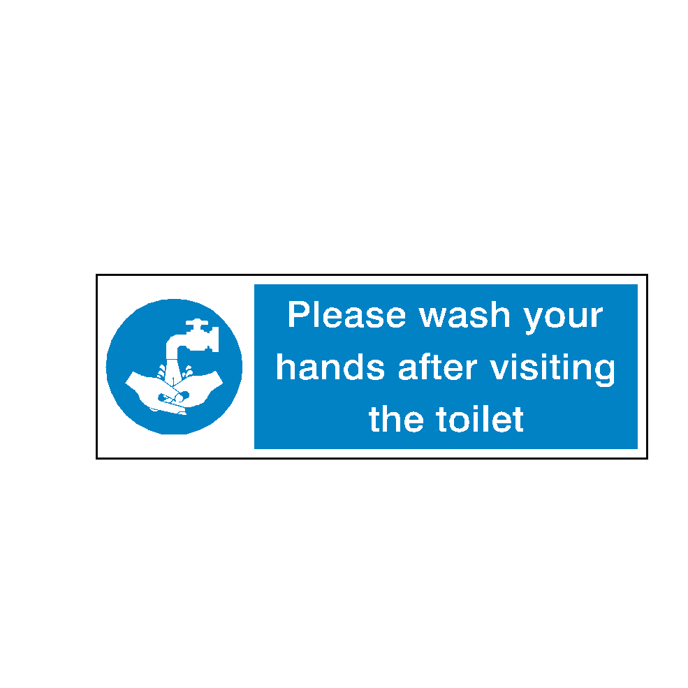 Please Wash Your Hands After Toilet Sticker