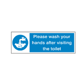 Please Wash Your Hands Toilet Sticker | Safety-Label.co.uk