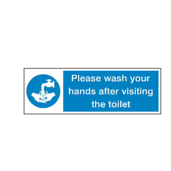 Please Wash Your Hands Toilet Sticker | Safety-Label.co.uk