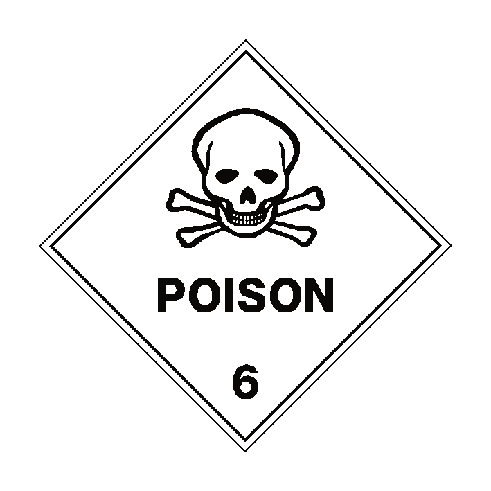 Poison 6 Label | Safety-Label.co.uk