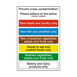 Prevent Cross Contamination Sign | Safety-Label.co.uk