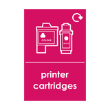 Printer Cartriges Waste Sign | Safety-Label.co.uk
