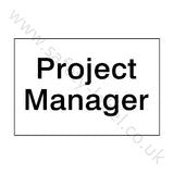 Project Manager Site Sign | Safety-Label.co.uk