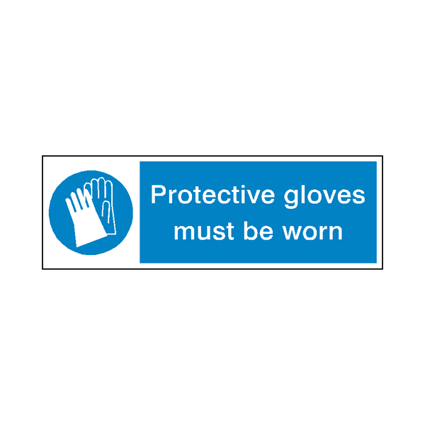 Protective Gloves Safety Sign | Safety-Label.co.uk