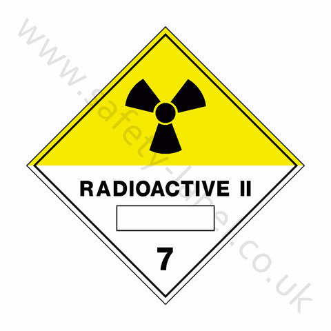 Radioactive ii 7 Sign | Safety-Label.co.uk
