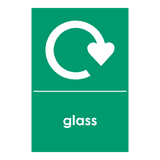 Recycling Glass Sign | Safety-Label.co.uk