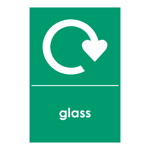 Recycling Glass Sign | Safety-Label.co.uk