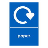 Recycling Paper Sign | Safety-Label.co.uk