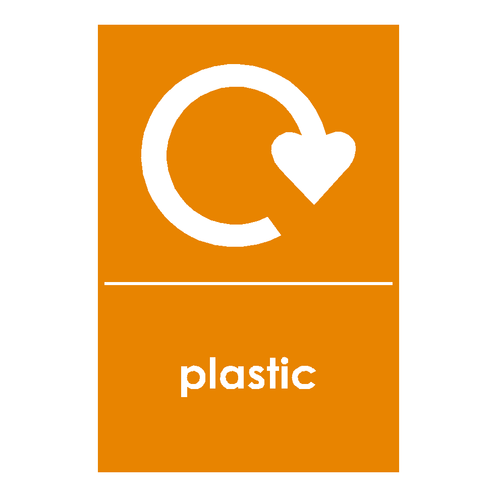 Recycling Plastic Sticker | Safety-Label.co.uk