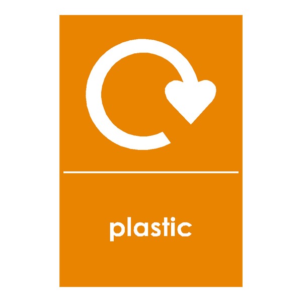 Recycling Plastic Sticker | Safety-Label.co.uk