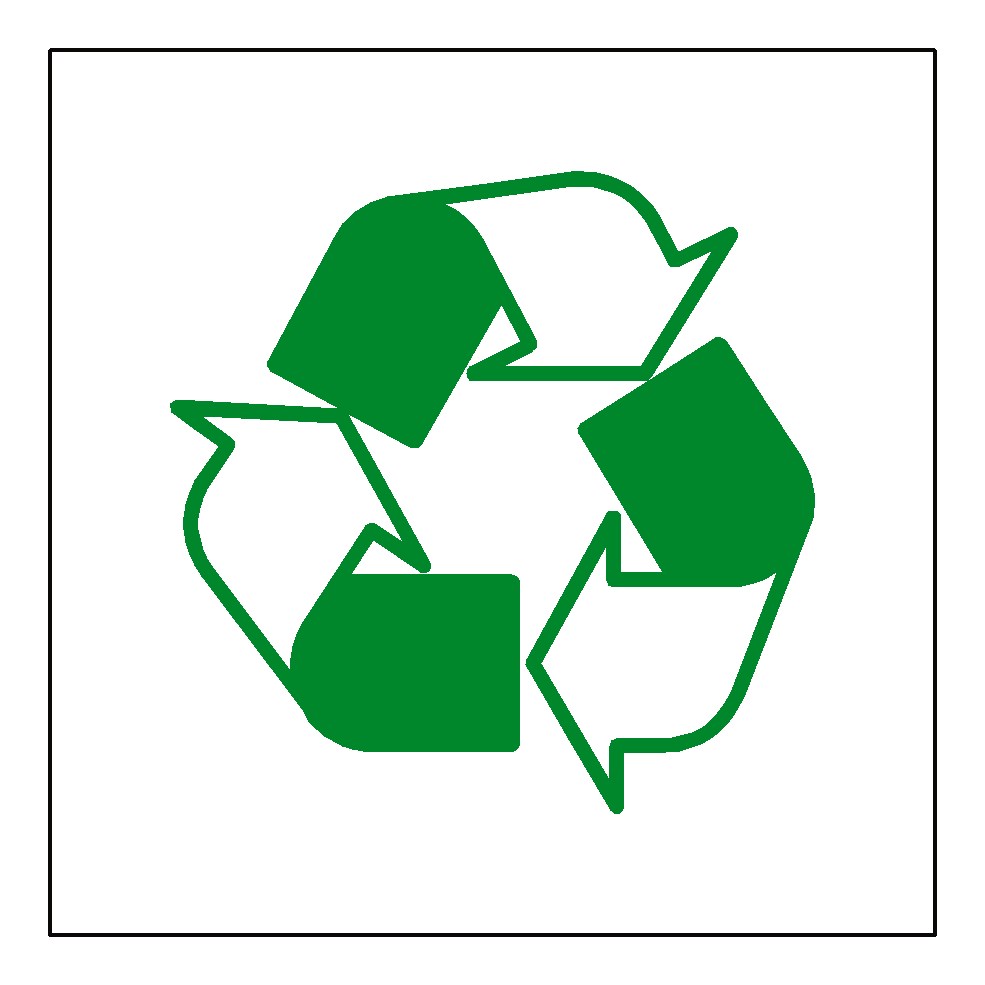 Recycling Symbol Sticker | Safety-Label.co.uk
