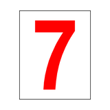 Number Stickers Printed Safety Label Co Uk