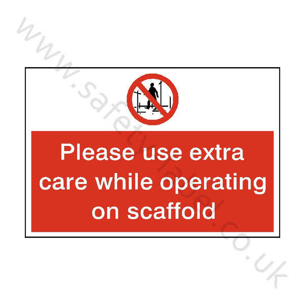 Scaffolding Construction Safety Sign | Safety-Label.co.uk