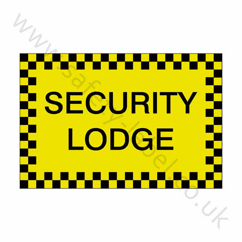 Security Lodge Sticker | Safety-Label.co.uk