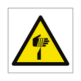 Sharp Hazard Symbol Label | Safety-Label.co.uk