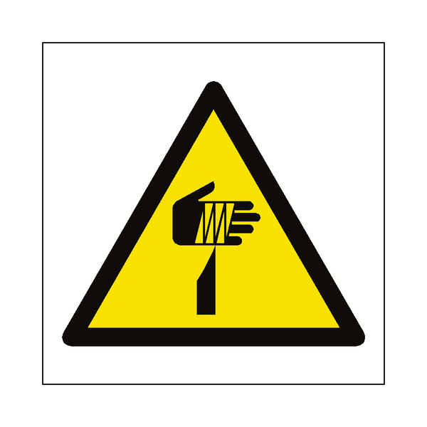 Sharp Hazard Symbol Sign | Safety-Label.co.uk