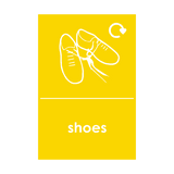 Shoes Waste Recycling Signs | Safety-Label.co.uk