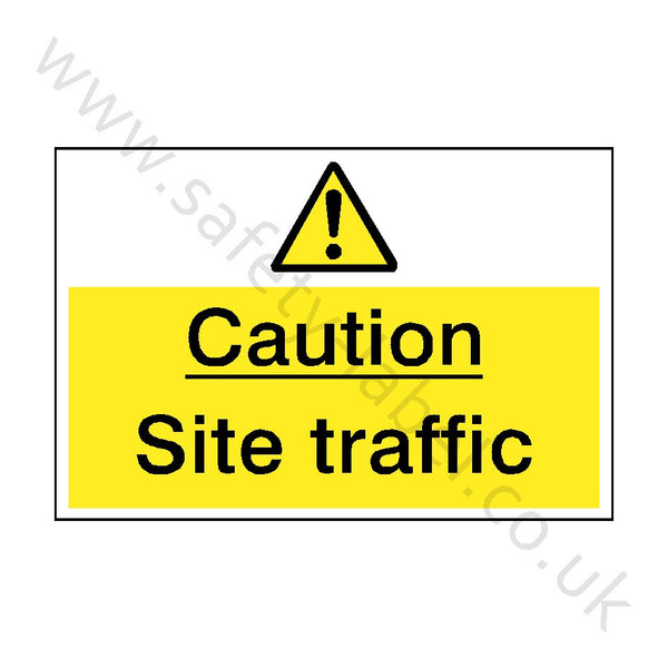 Site Traffic Safety Sign | Safety-Label.co.uk