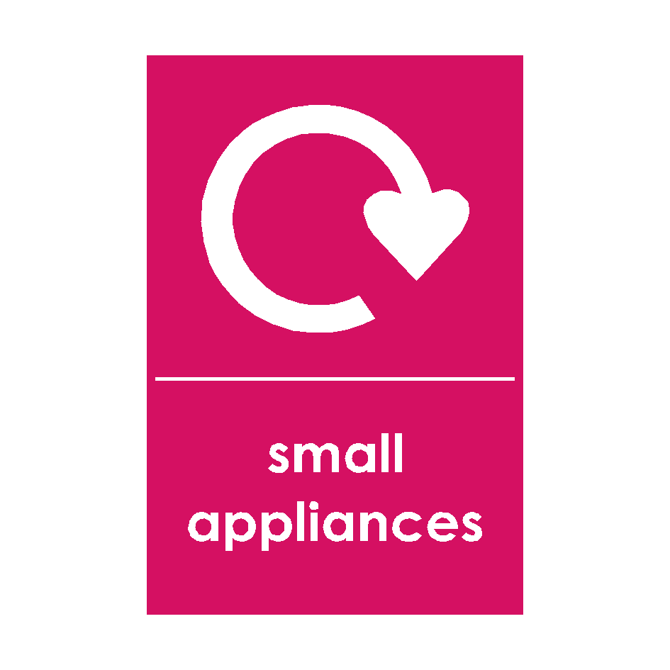Small Appliances Waste Sticker | Safety-Label.co.uk