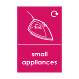 Small Appliances Waste Sign (option 2) | Safety-Label.co.uk