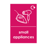 Small Appliances Waste Sticker (option 3) | Safety-Label.co.uk