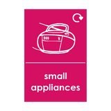 Small Appliances Waste Sign (option 5) | Safety-Label.co.uk