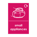 Small Appliances Waste Sticker (option 5) | Safety-Label.co.uk