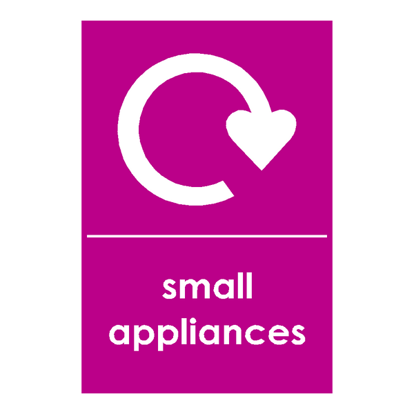 Small Appliances Sticker | Safety-Label.co.uk