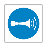 Sound Horn Symbol Sign | Safety-Label.co.uk