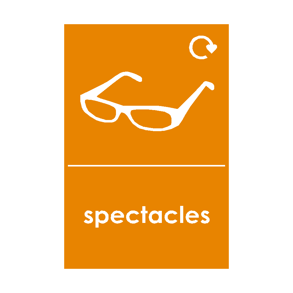 Spectacles Waste Recycling Signs | Safety-Label.co.uk