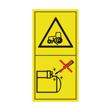 Start Engine From Operator's Seat Only Sticker | Safety-Label.co.uk