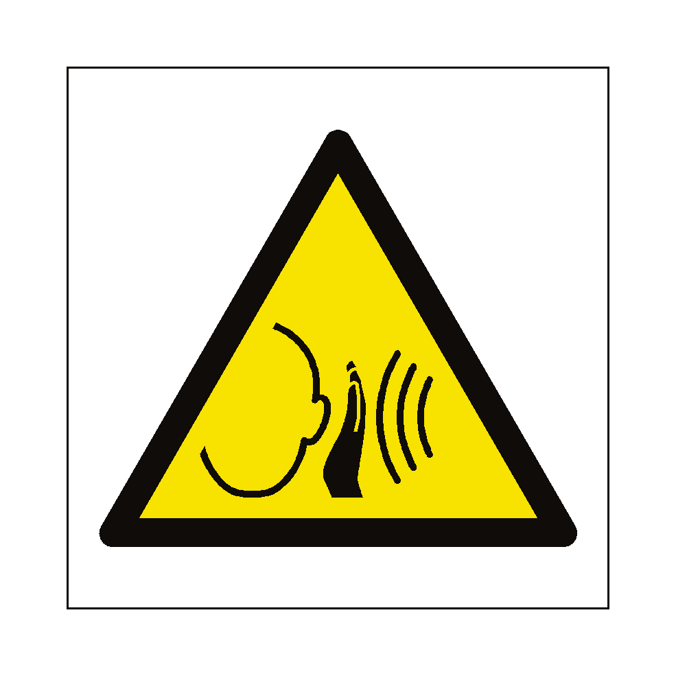Sudden Loud Noise Symbol Label | Safety-Label.co.uk