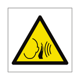 Sudden Loud Noise Symbol Label | Safety-Label.co.uk
