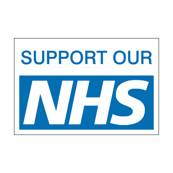 Support Our NHS Sticker | Safety-Label.co.uk